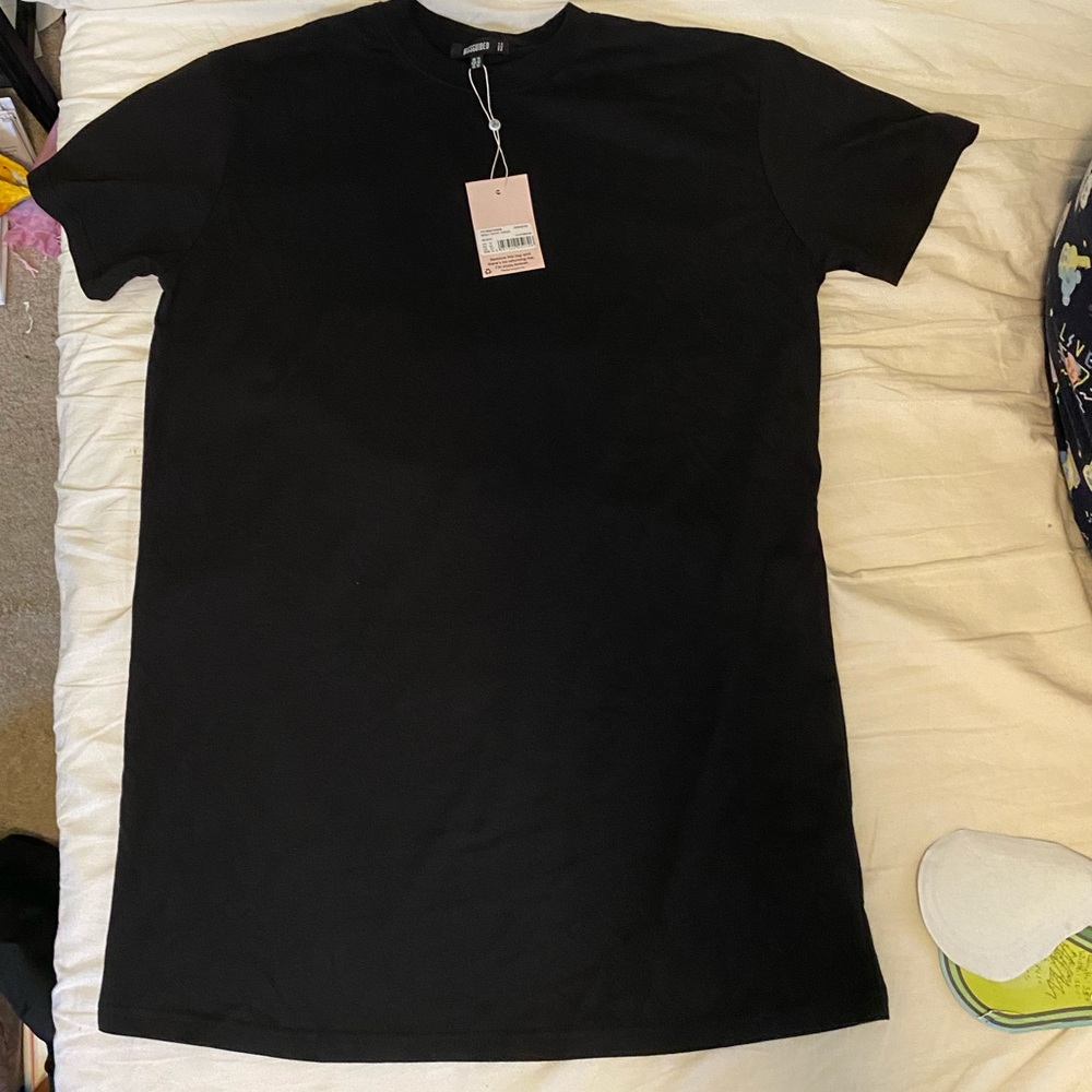 Missguided Black T-Shirt Dress